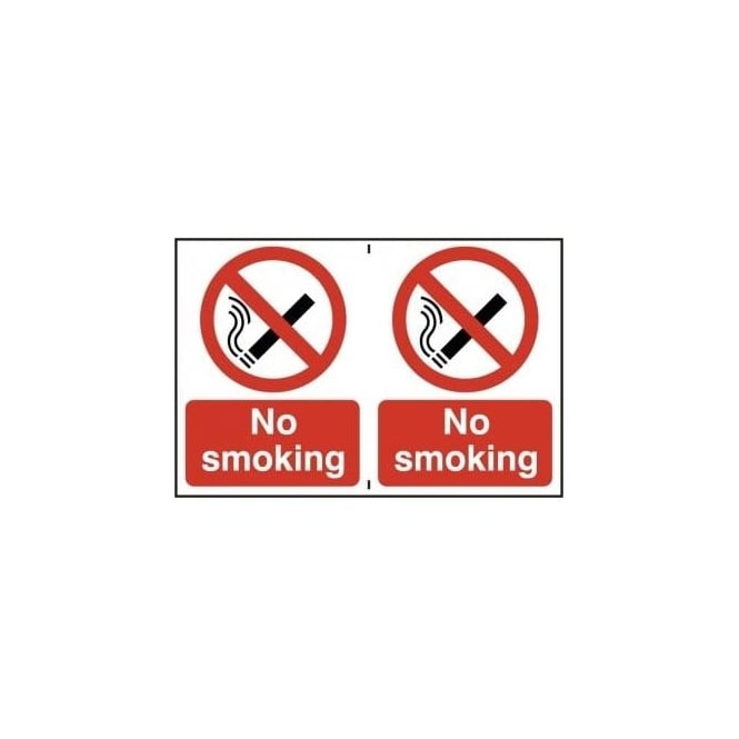 Complete Safety Supplies No Smoking Sign 2 per sheet