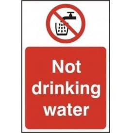 Not Drinking Water Sign