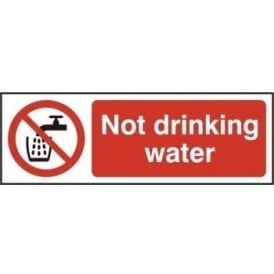 Not Drinking Water Sign