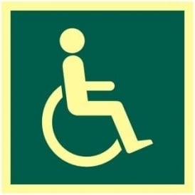 Photoluminescent Disabled Sign - Health & Safety Signage