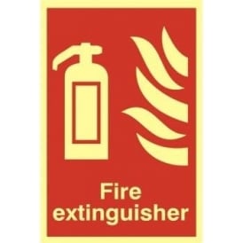 Photoluminescent Fire Extinguisher Sign