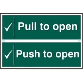 Pull To Open Sign with 2 per sheet