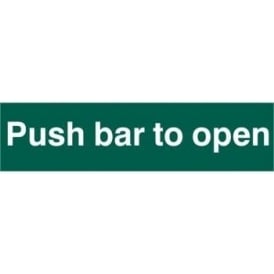 Push Bar To Open Sign