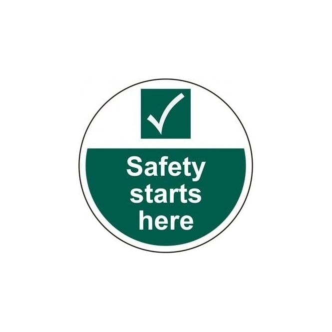 Complete Safety Supplies Safety Starts Here Floor Sign