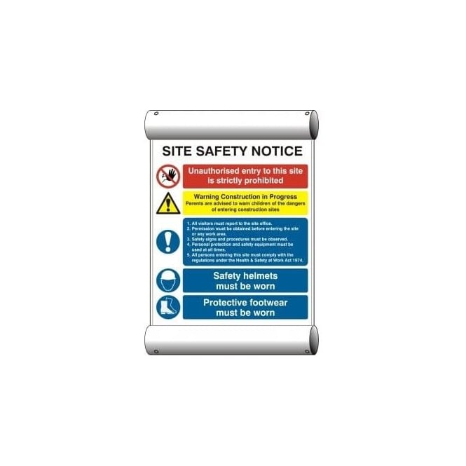 Complete Safety Supplies Site Safety Notice - Scaffolding Banner Sign