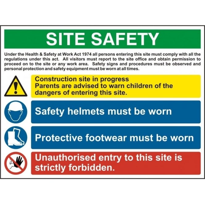 Complete Safety Supplies Site Safety Sign - 12404