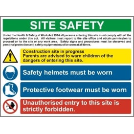 Site Safety Sign - 12404