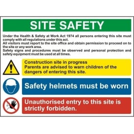 Site Safety Sign