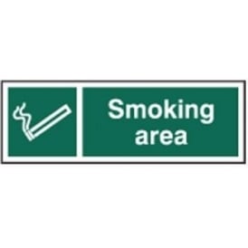 Smoking Area Sign - 300 x 100mm