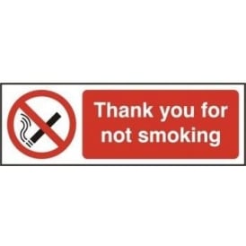 Thank You For Not Smoking Sign