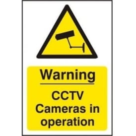 Warning CCTV Cameras in Operation Sign