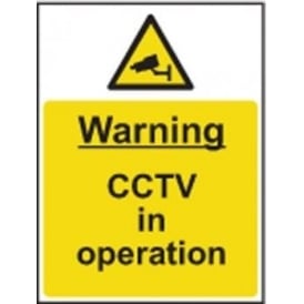 Warning CCTV in Operation Sign