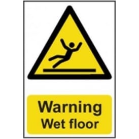 Warning Wet Floor - Semi Rigid PVC