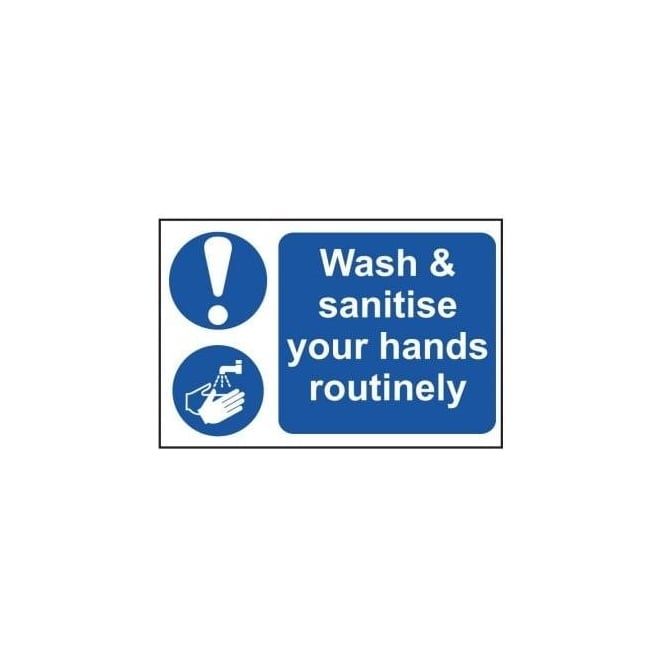 Complete Safety Supplies Wash Only Food Equipment here/Wash Your Hands Here sign (2 per sheet)
