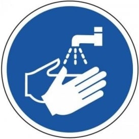 Wash Your Hands Floor Sign