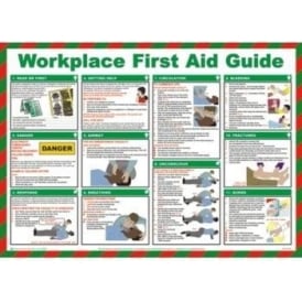 Workplace First Aid Guide Safety Poster