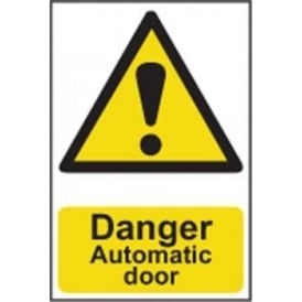 Danger Automatic door Sign