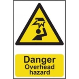 Danger Overhead hazard Sign