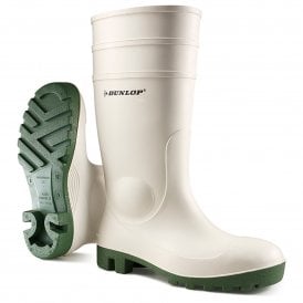 Protomaster Steel Toe Cap White Wellington Boot (Zero VAT)