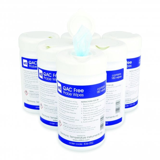 ETI Probe Wipes 180 tub x 6 - QAC Free