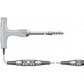 T-shaped NTC Thermistor Corkscrew Probe