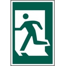 Exit Sign with Man Running Left