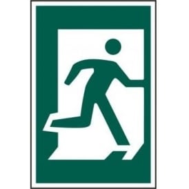 Exit Sign with Man Running Right