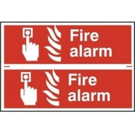 Fire Alarm Sign - 2 per sheet