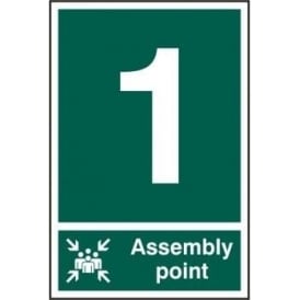 Fire Assembly Point Sign (Portrait) – 1