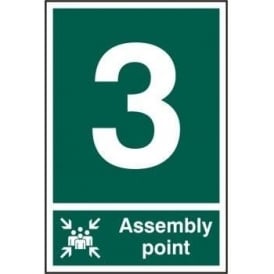 Fire Assembly Point Sign (Portrait) – 3