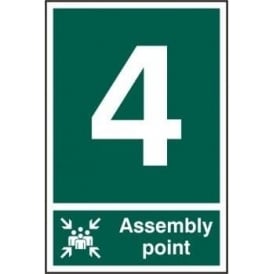 Fire Assembly Point Sign (Portrait) – 4