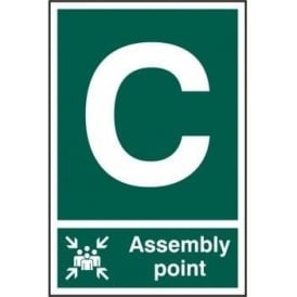 Fire Assembly Point Sign (Portrait) – C