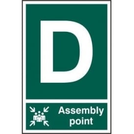 Fire Assembly Point Sign (Portrait) – D