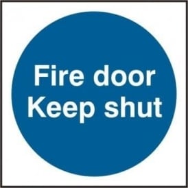 Fire Door Keep Shut Signs (100 x 100)  - Value Pack