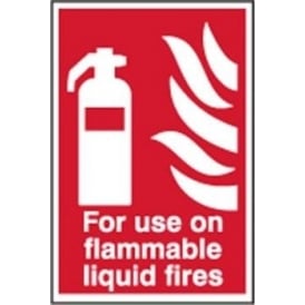 Fire Extinguisher Sign for Flammable Liquid Fires Sign