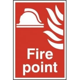 Fire Point Sign - Self Adhesive Semi Rigid PVC - 200 x 300