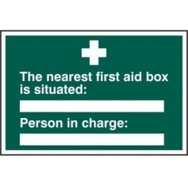 First Aid Box Location Sign
