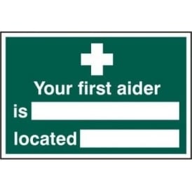 First Aider Location Sign