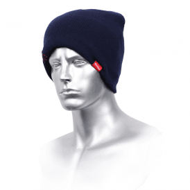 Ice Diamond Fur Lined Beanie on a mannequin head
