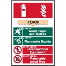 Foam Fire Extinguisher Sign