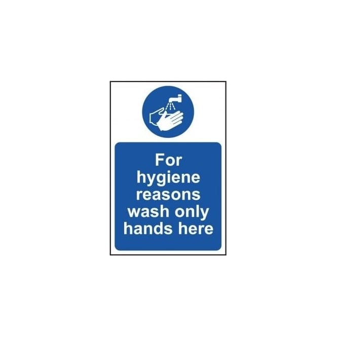 Complete Safety Supplies For Hygiene Reasons Wash Only Hands Here Sign
