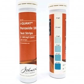 Peroxide 100 High Range Test Strips Pack 100