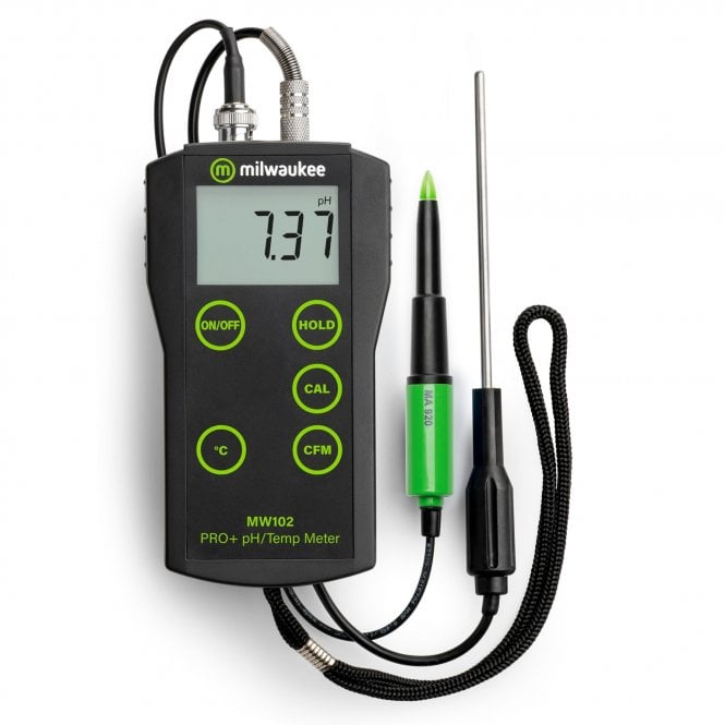 Milwaukee  MW102-FOOD PRO+ 2-in-1 pH and Temperature Meter for Food with ATC