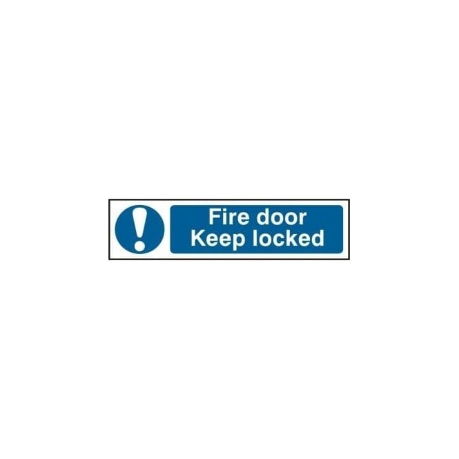 Complete Safety Supplies Fire Door Keep Locked - Mini Sign