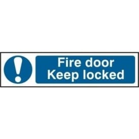 Fire Door Keep Locked - Mini Sign