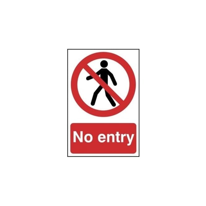 Complete Safety Supplies No Entry Sign - 200 x 300