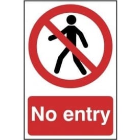 No Entry Sign - 200 x 300