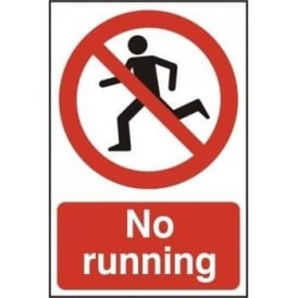 No Running Sign - 200 x 300