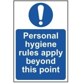 Personal Hygiene Rules Sign