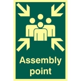 Photoluminescent Assembly Point Identification Sign